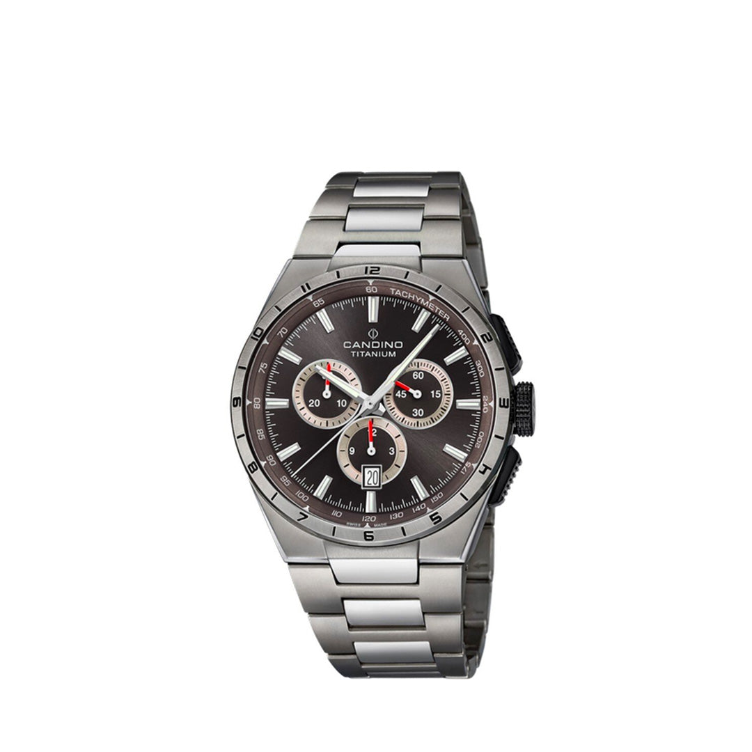 Men's Quartz Chronograph Watches Candino Titanium