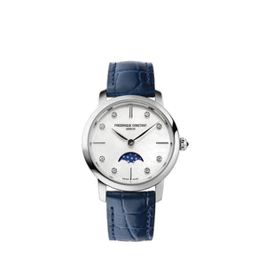 Women's Quartz Diamond Watches Frederique Constant Moonphase