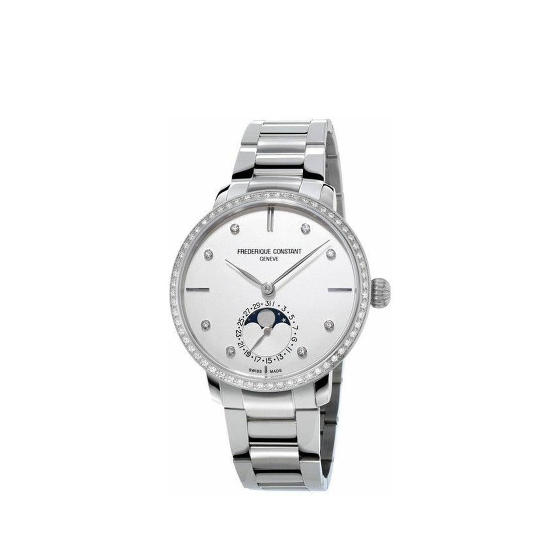 Men's Automatic Diamond Moon phase Watches Frederique Constant